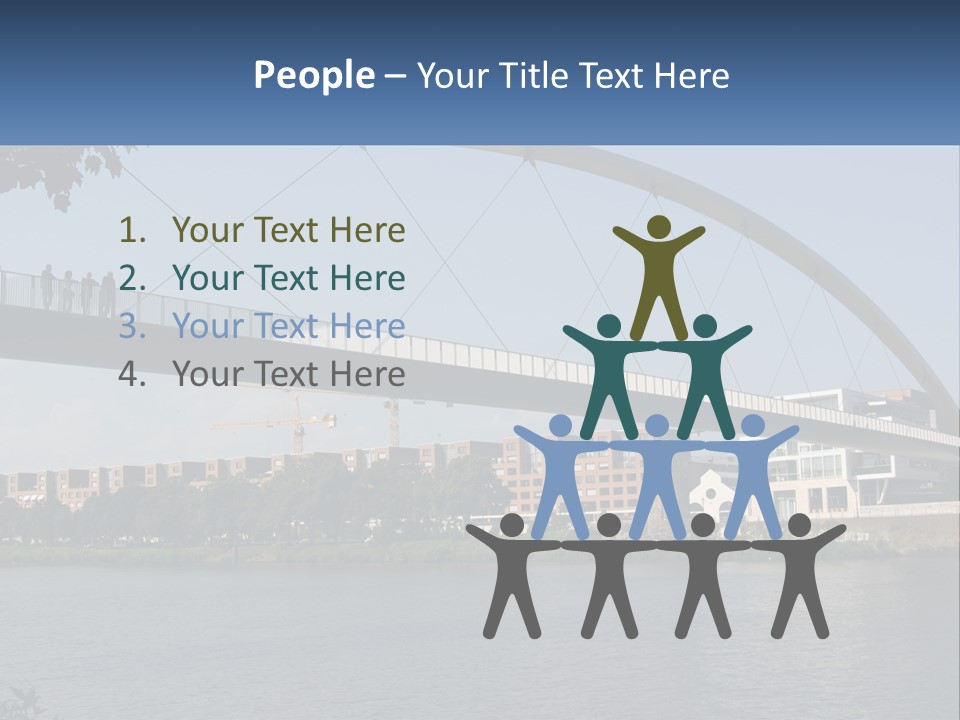 Water Pedestrian River PowerPoint Template