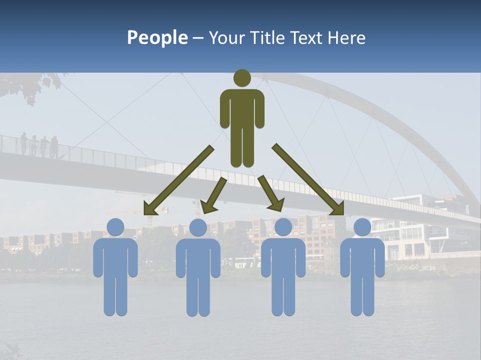 Water Pedestrian River PowerPoint Template