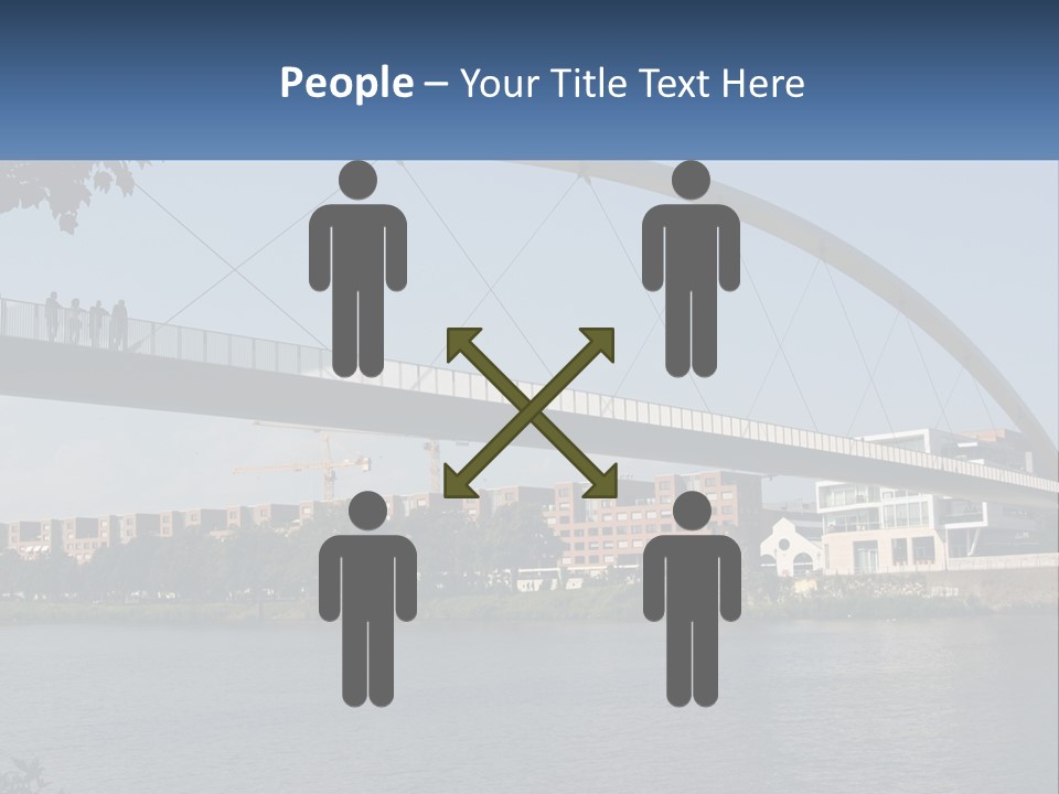 Water Pedestrian River PowerPoint Template