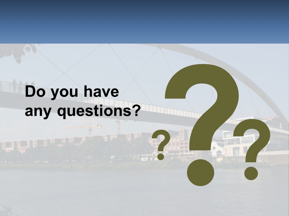 Water Pedestrian River PowerPoint Template