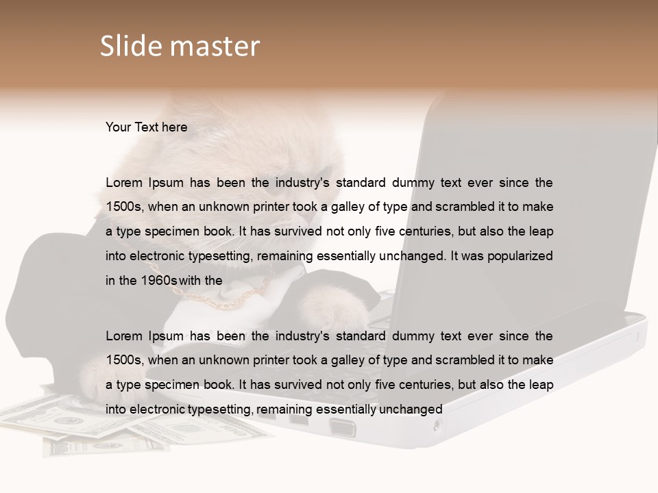 Dollar White Technology PowerPoint Template