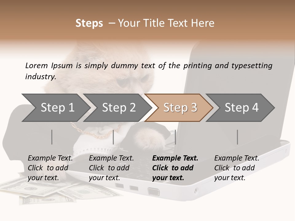 Dollar White Technology PowerPoint Template