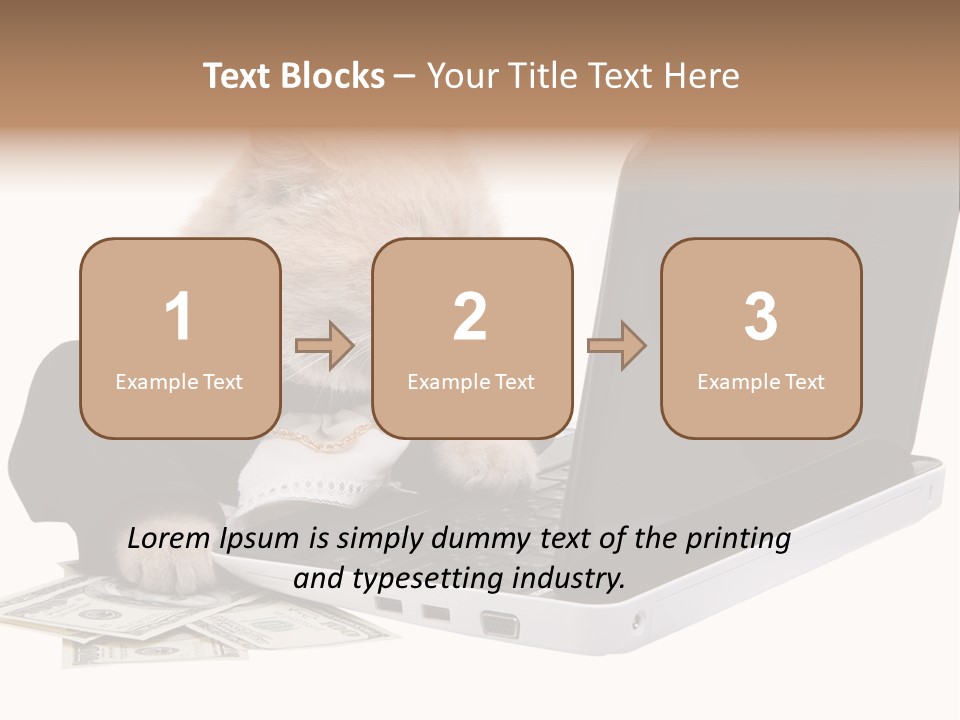 Dollar White Technology PowerPoint Template