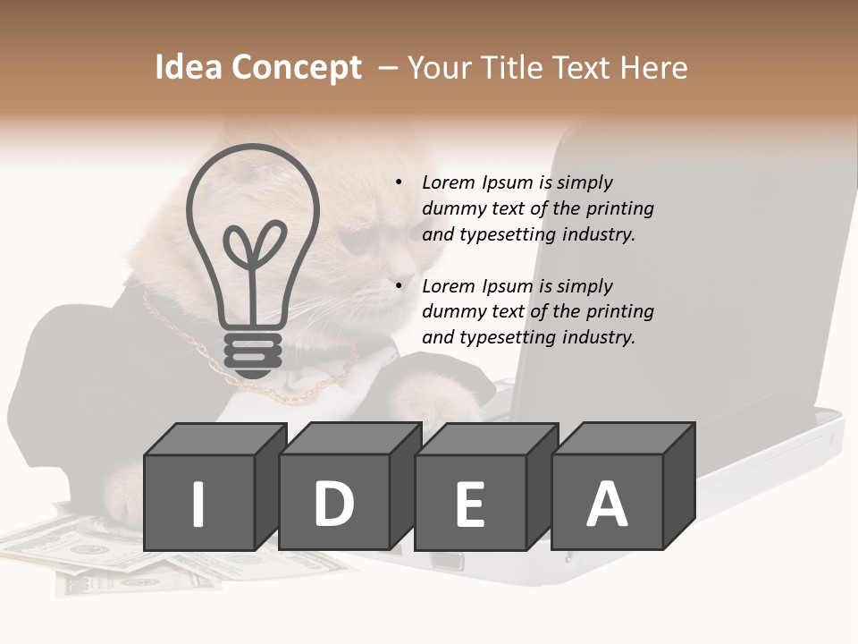 Dollar White Technology PowerPoint Template