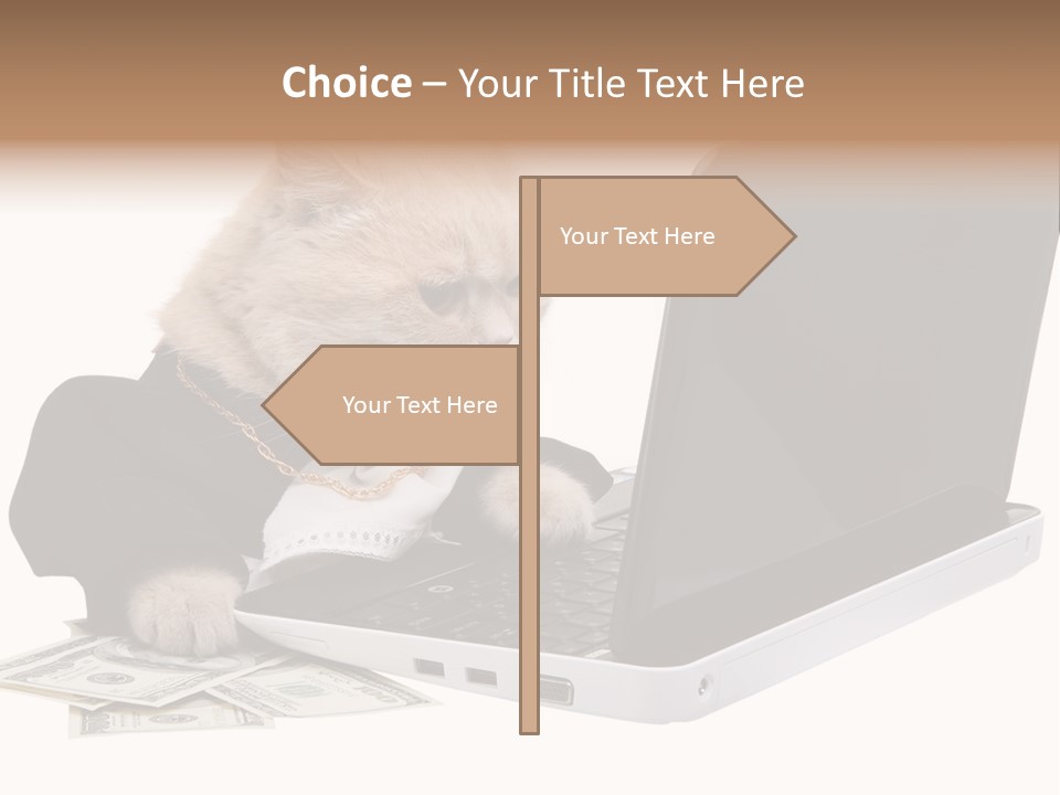 Dollar White Technology PowerPoint Template