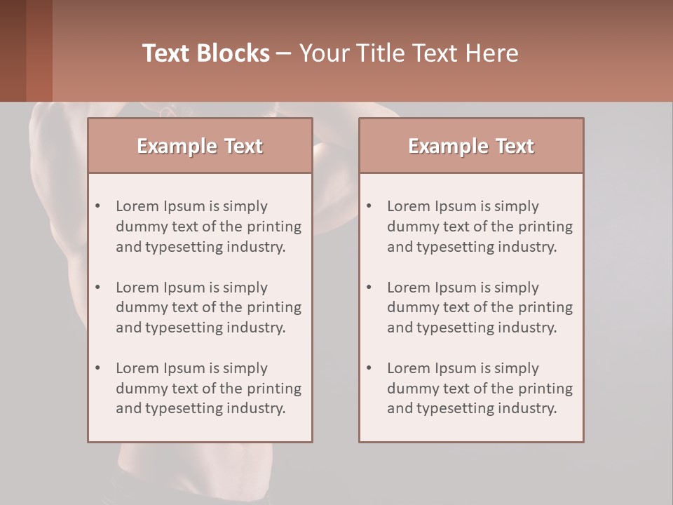 Gorgeous Muscular Torso PowerPoint Template