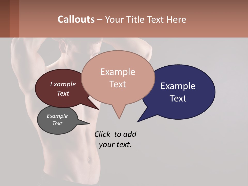 Gorgeous Muscular Torso PowerPoint Template