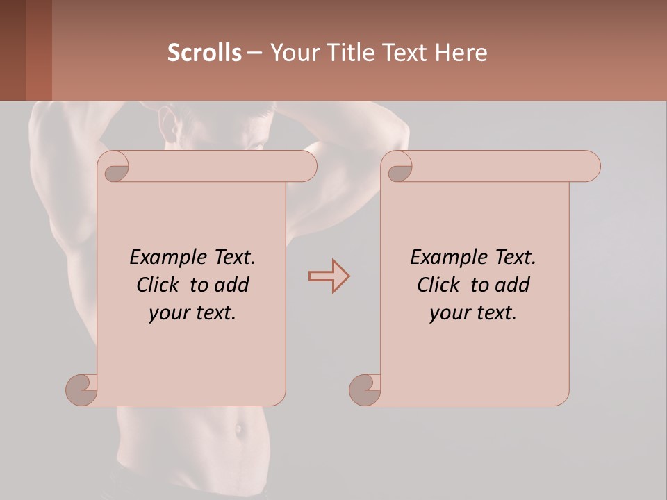 Gorgeous Muscular Torso PowerPoint Template
