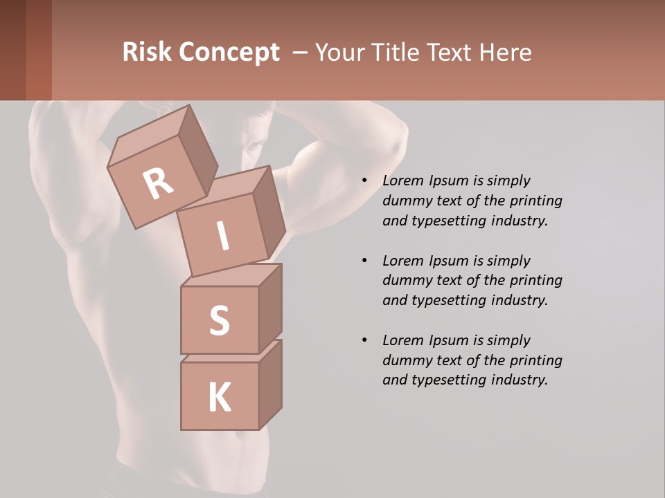 Gorgeous Muscular Torso PowerPoint Template