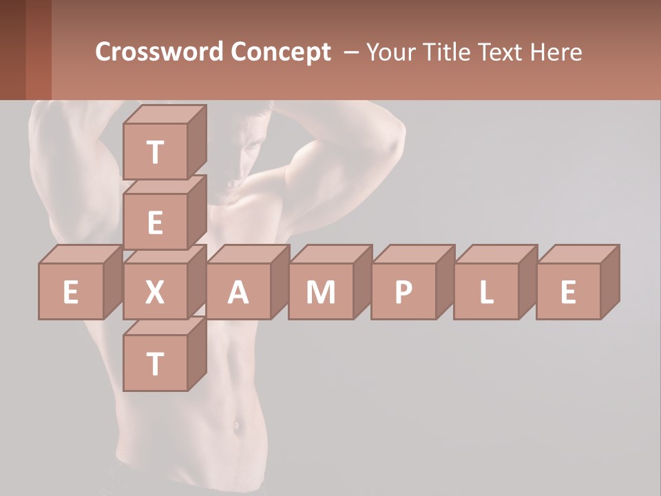 Gorgeous Muscular Torso PowerPoint Template