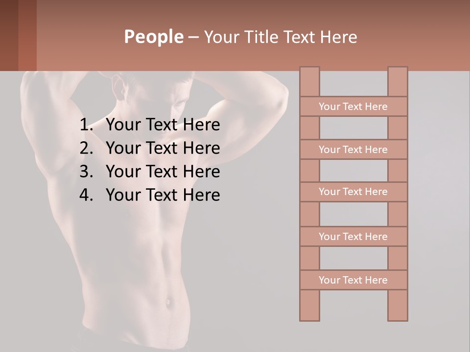 Gorgeous Muscular Torso PowerPoint Template