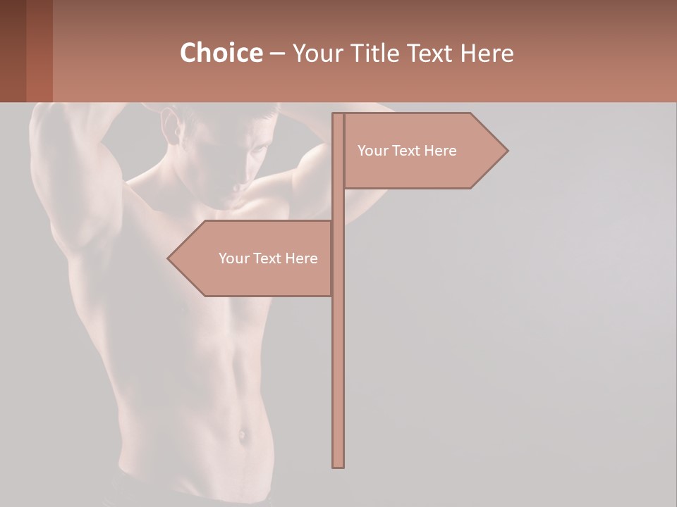 Gorgeous Muscular Torso PowerPoint Template