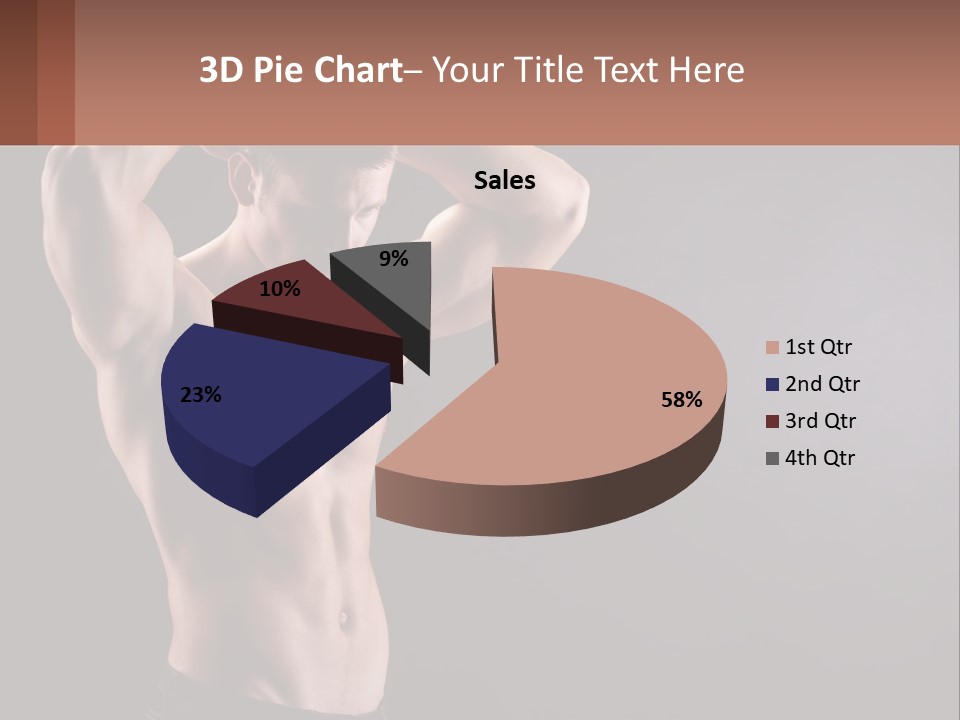 Gorgeous Muscular Torso PowerPoint Template