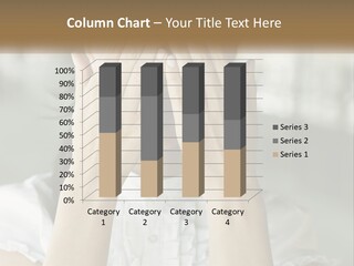 Closeup Face Blind PowerPoint Template