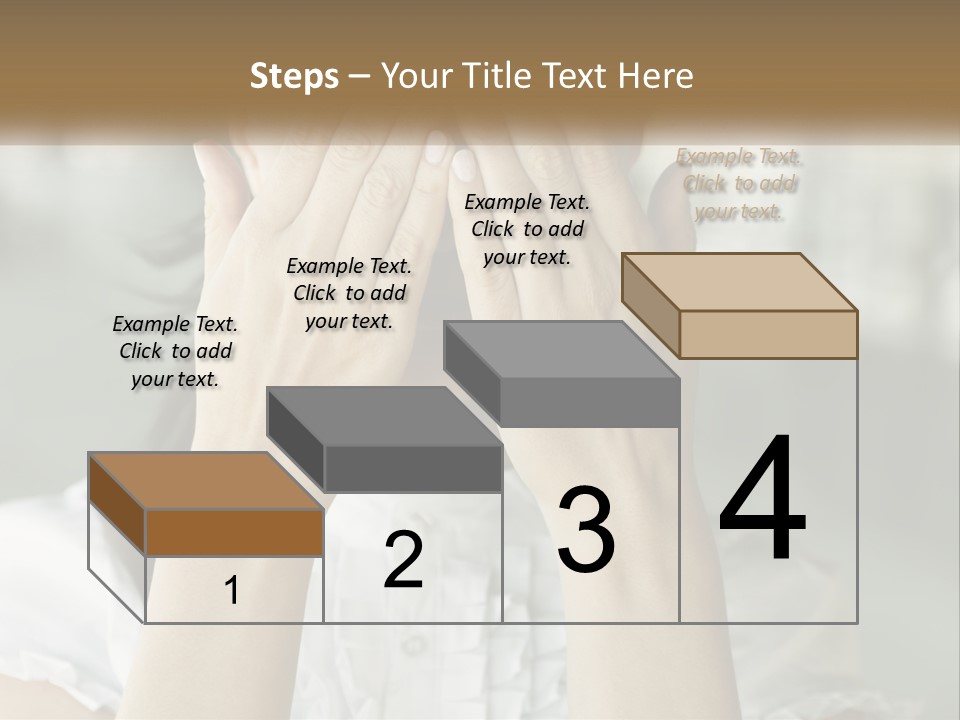 Closeup Face Blind PowerPoint Template