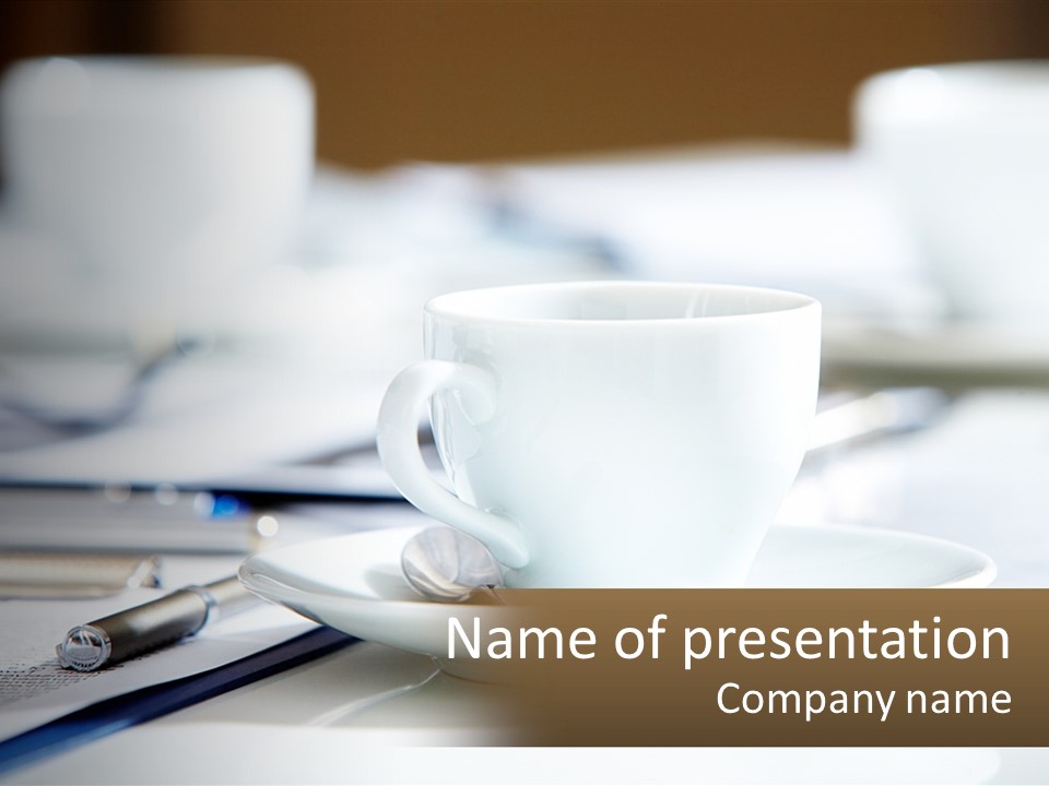 Drink Paper Business PowerPoint Template