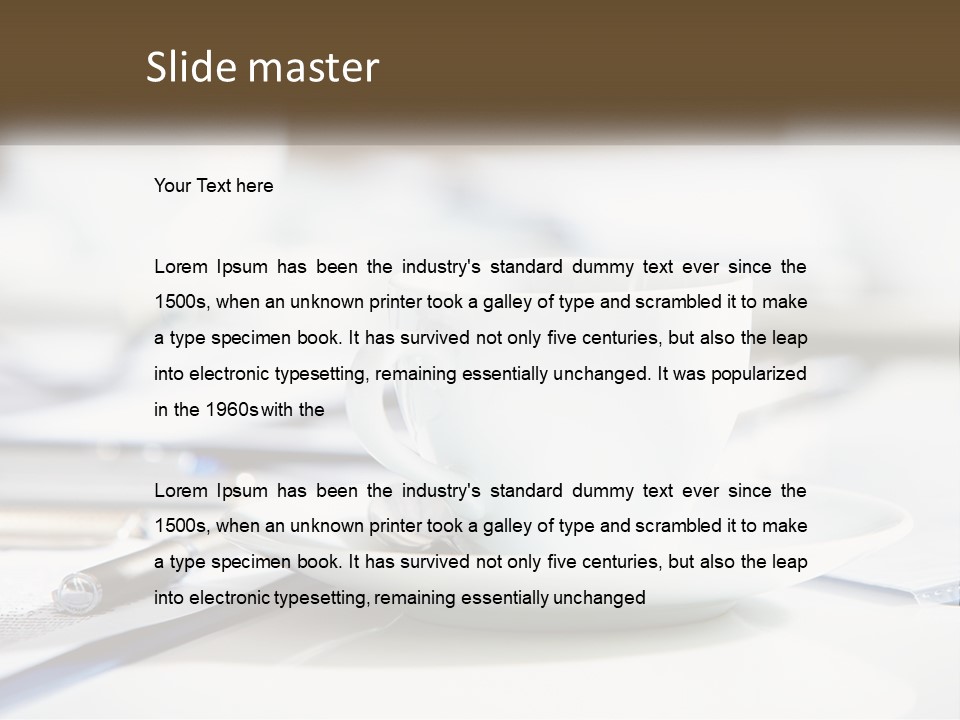 Drink Paper Business PowerPoint Template