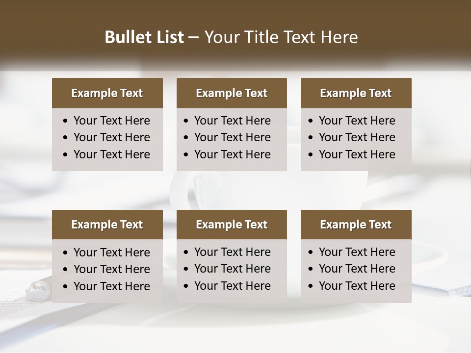 Drink Paper Business PowerPoint Template