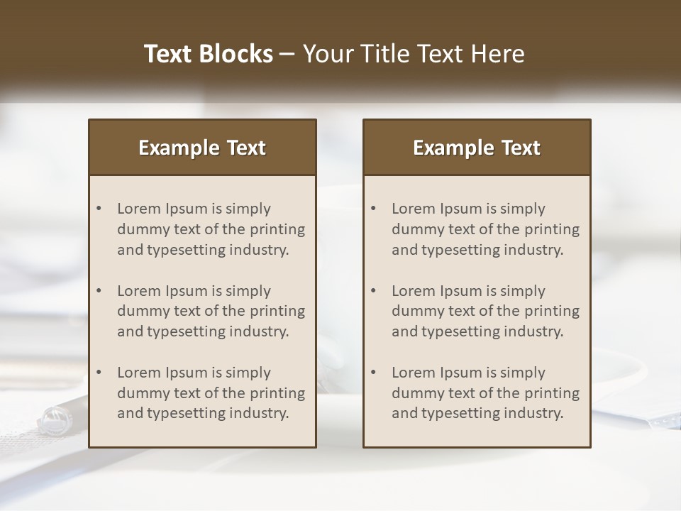 Drink Paper Business PowerPoint Template