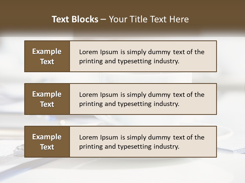 Drink Paper Business PowerPoint Template