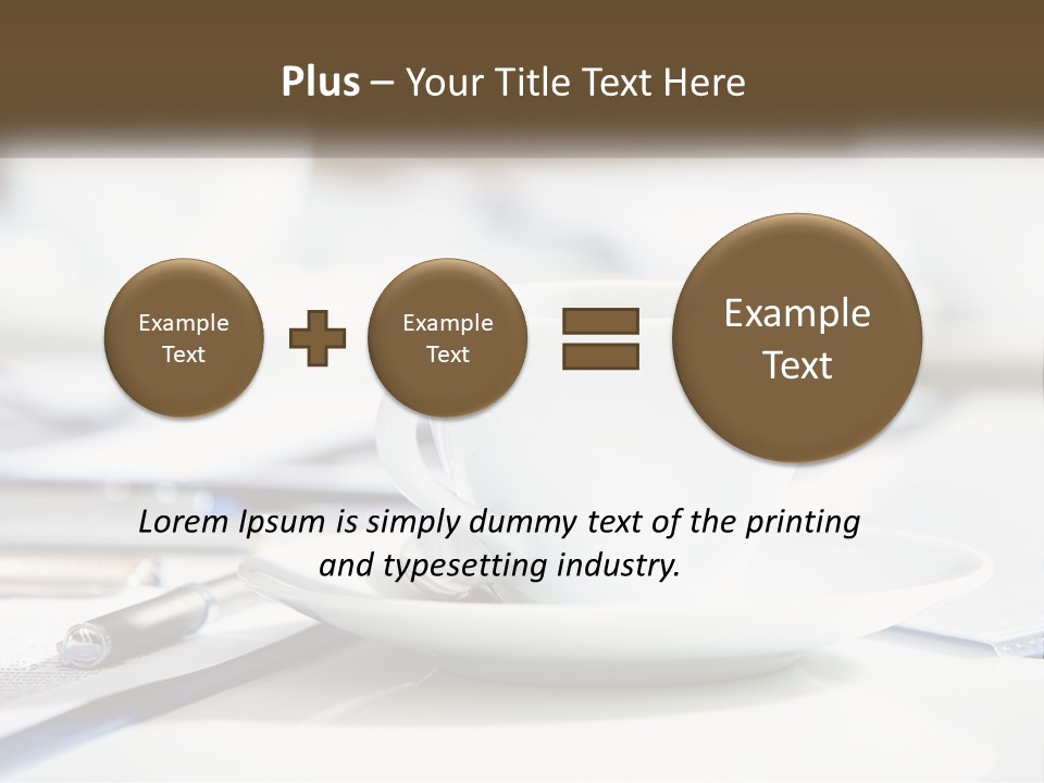 Drink Paper Business PowerPoint Template