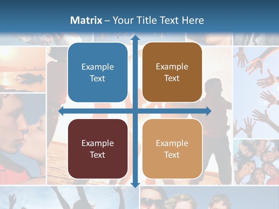 Collage Teen Hands PowerPoint Template