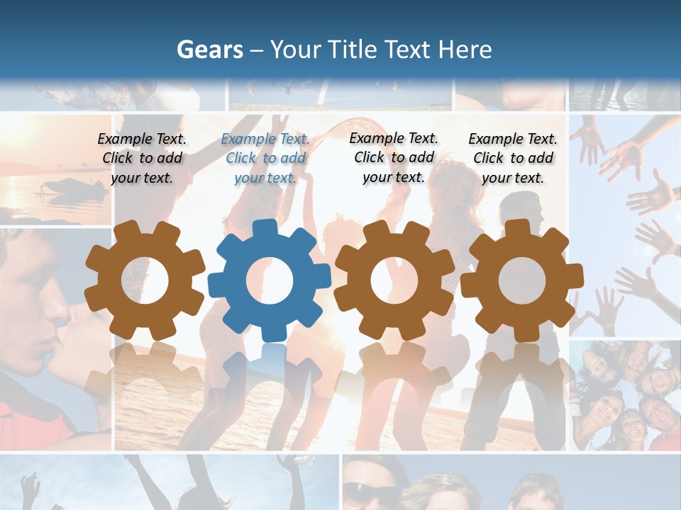 Collage Teen Hands PowerPoint Template