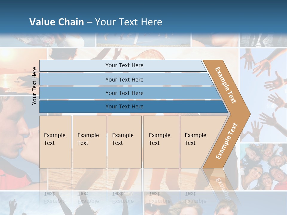 Collage Teen Hands PowerPoint Template