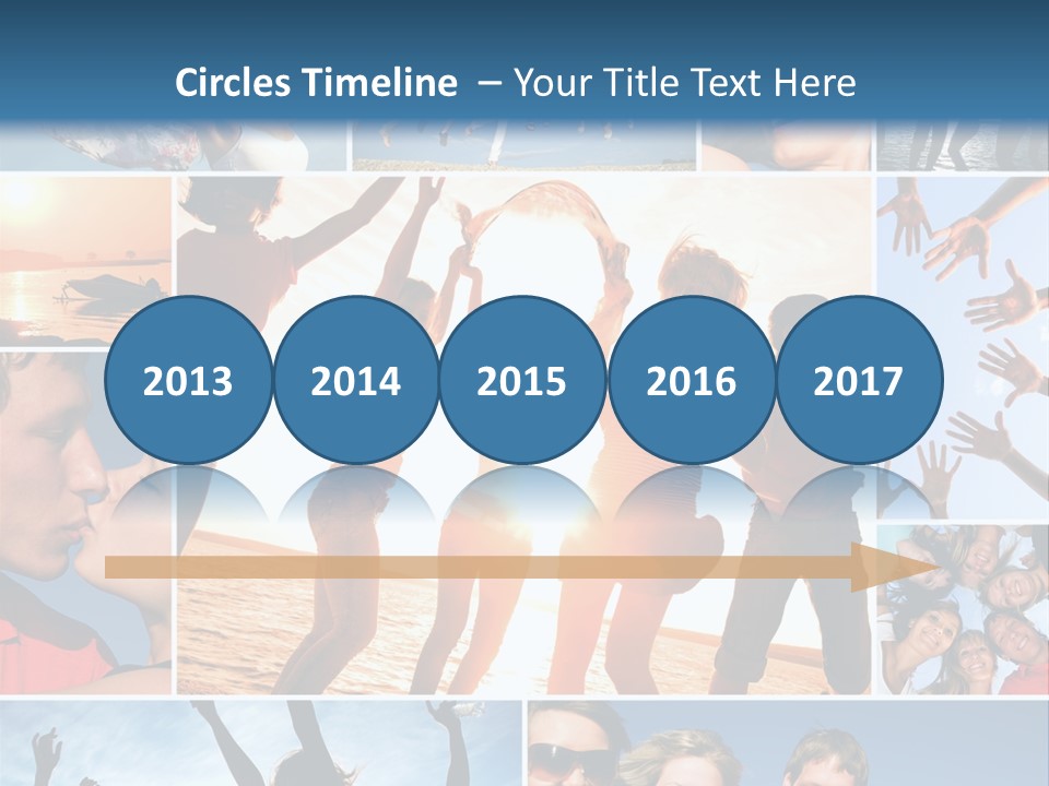 Collage Teen Hands PowerPoint Template