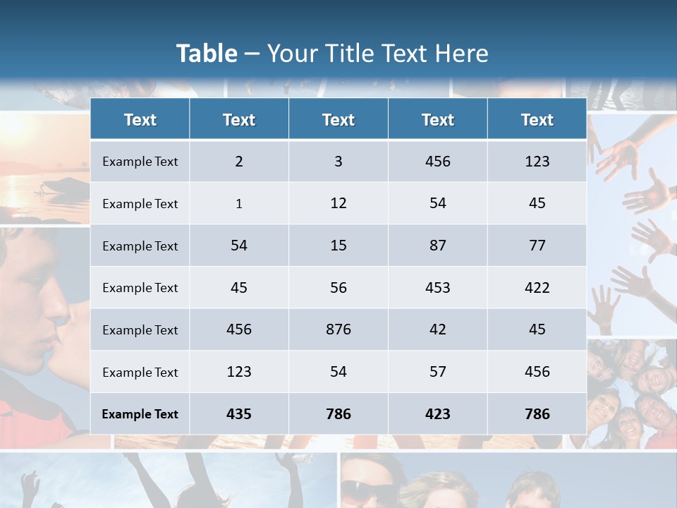 Collage Teen Hands PowerPoint Template