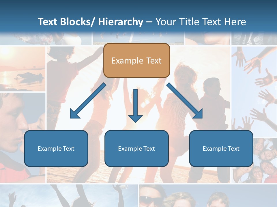 Collage Teen Hands PowerPoint Template