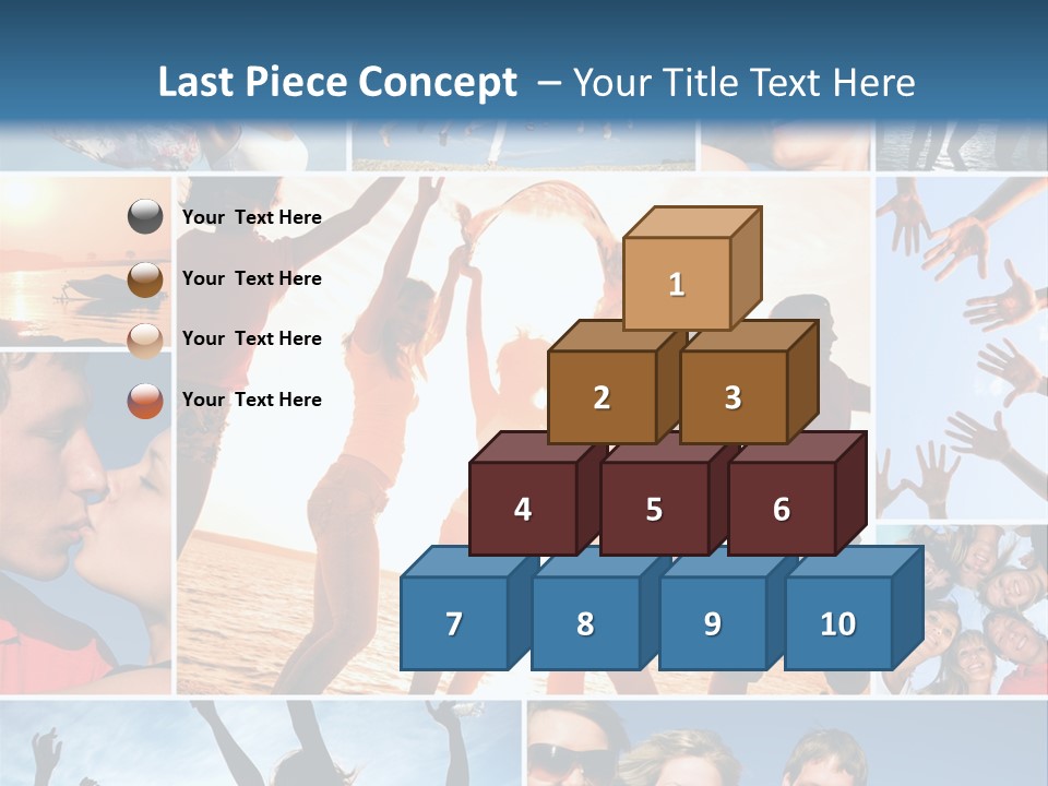 Collage Teen Hands PowerPoint Template