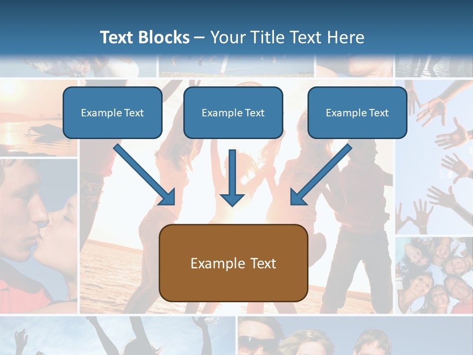 Collage Teen Hands PowerPoint Template