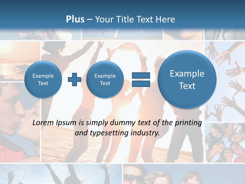 Collage Teen Hands PowerPoint Template