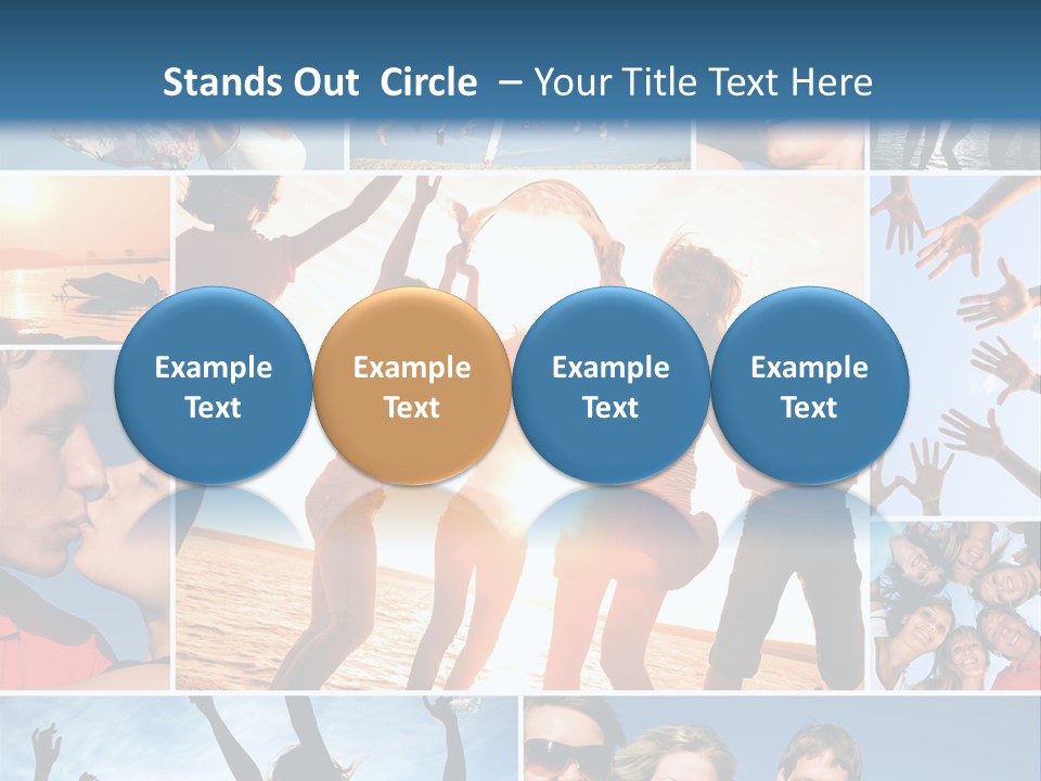 Collage Teen Hands PowerPoint Template