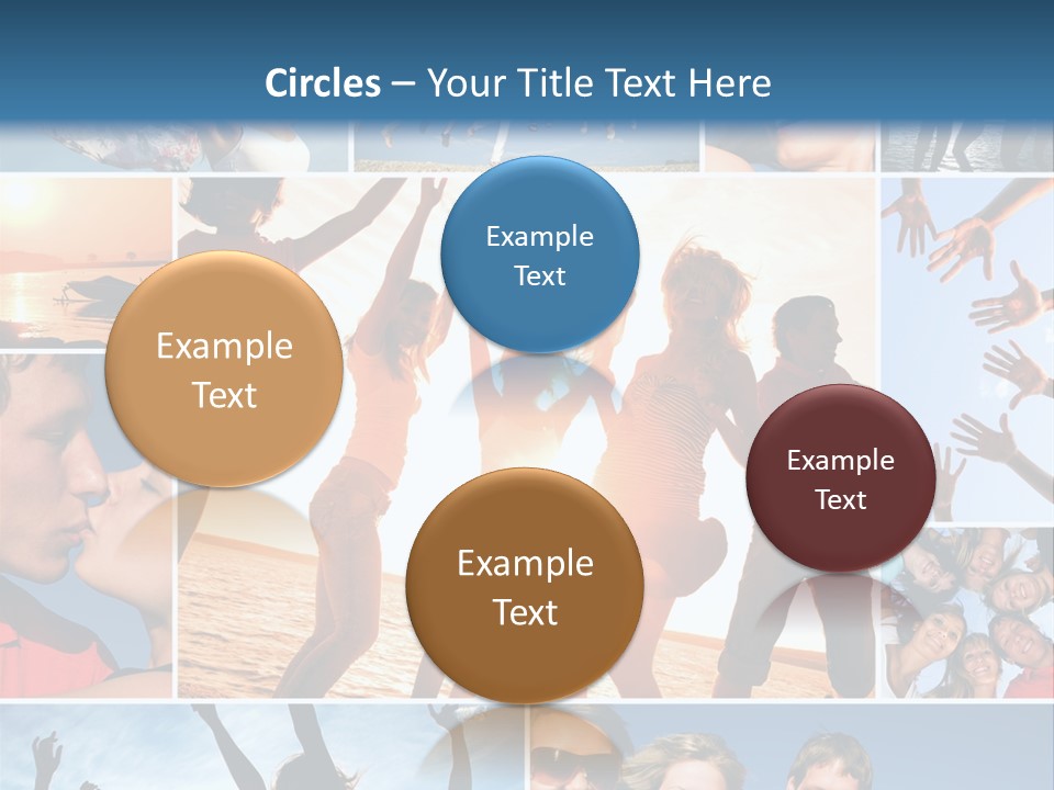 Collage Teen Hands PowerPoint Template