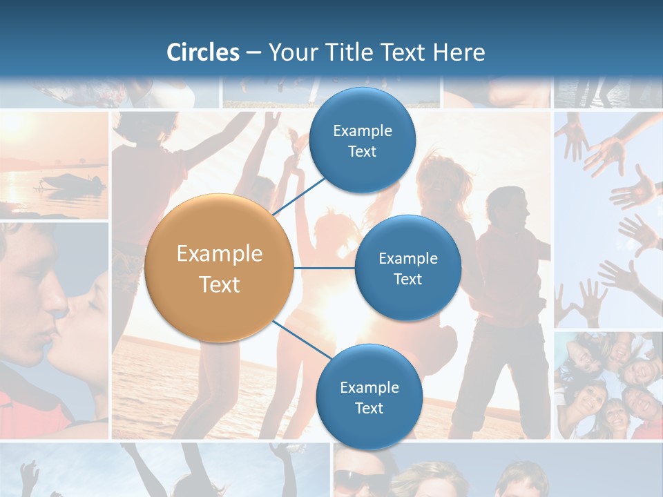 Collage Teen Hands PowerPoint Template