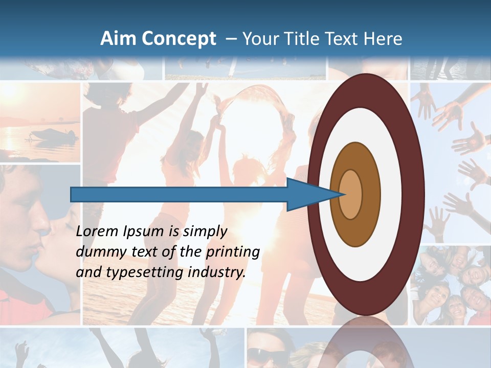 Collage Teen Hands PowerPoint Template