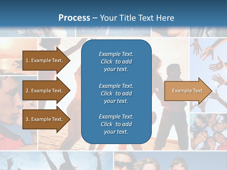 Collage Teen Hands PowerPoint Template