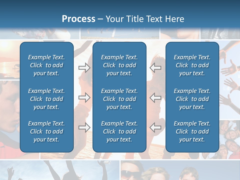 Collage Teen Hands PowerPoint Template