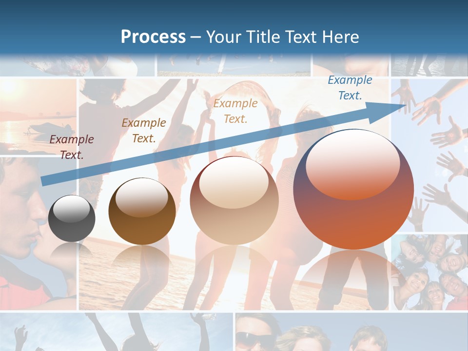 Collage Teen Hands PowerPoint Template