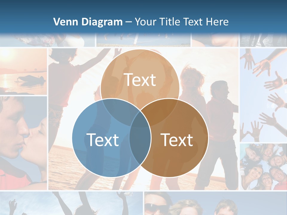 Collage Teen Hands PowerPoint Template