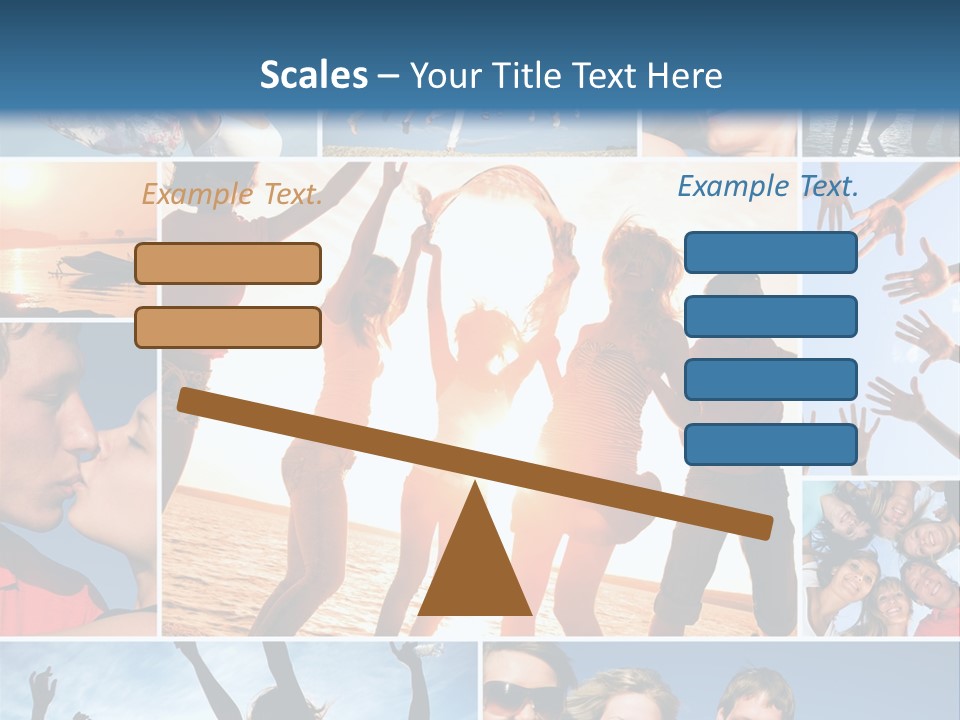 Collage Teen Hands PowerPoint Template