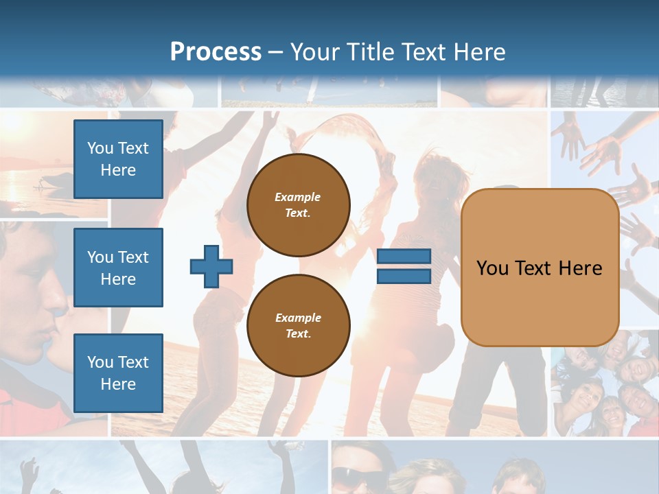 Collage Teen Hands PowerPoint Template