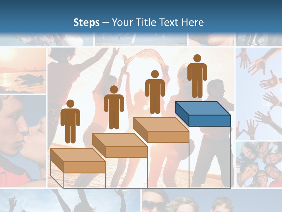 Collage Teen Hands PowerPoint Template