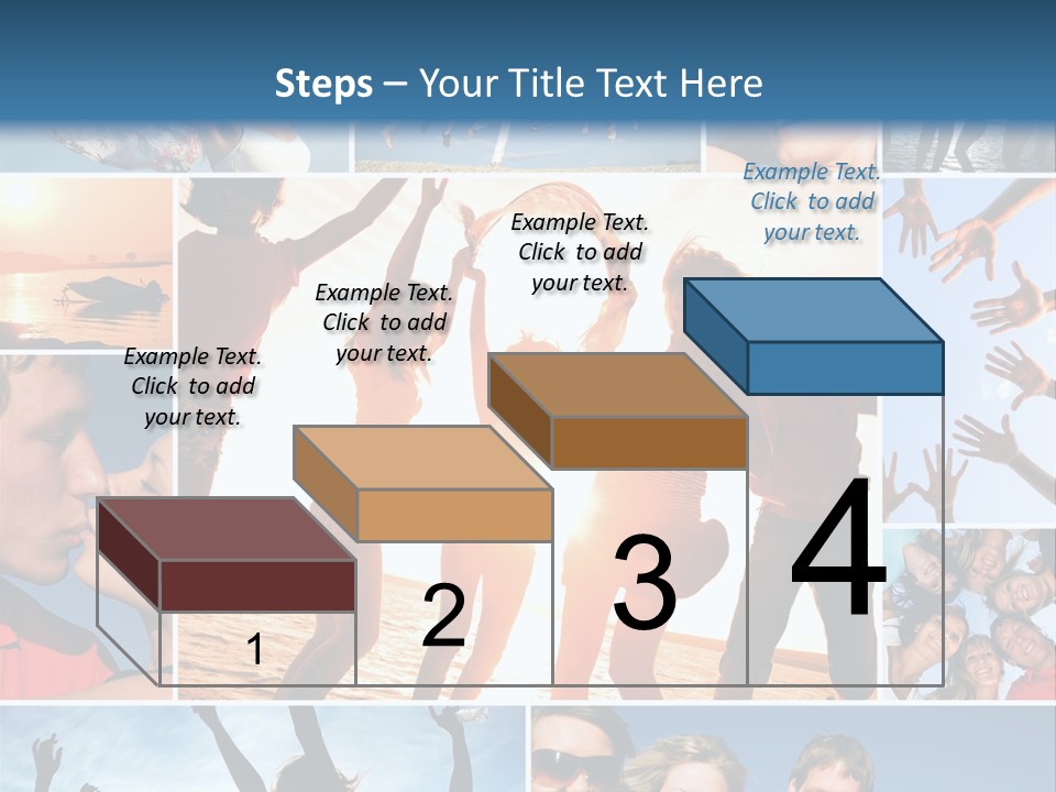 Collage Teen Hands PowerPoint Template