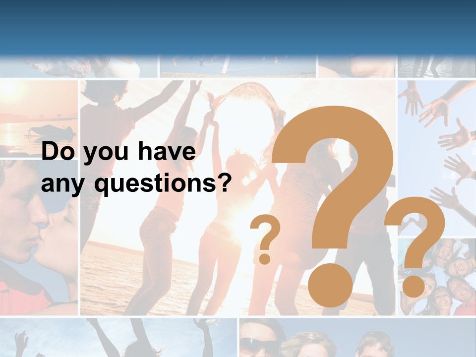 Collage Teen Hands PowerPoint Template