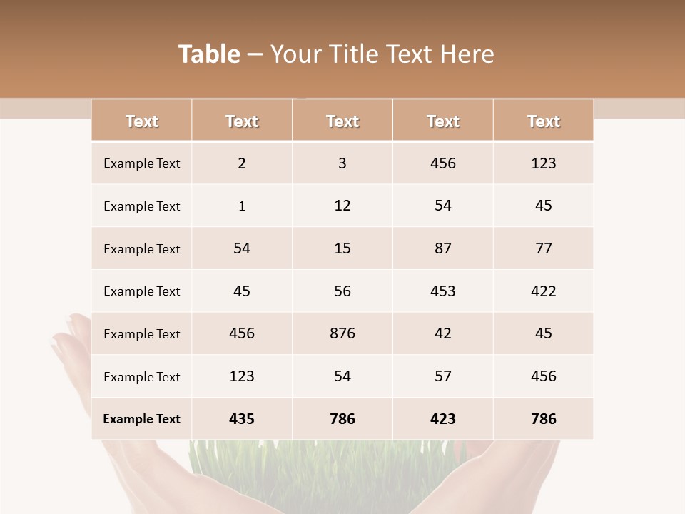 Two Hands Holding A Tree With Butterflies Flying Around It PowerPoint Template