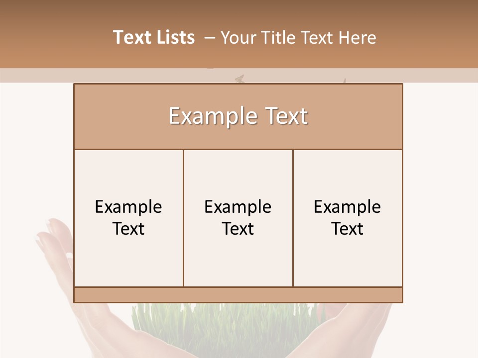 Two Hands Holding A Tree With Butterflies Flying Around It PowerPoint Template