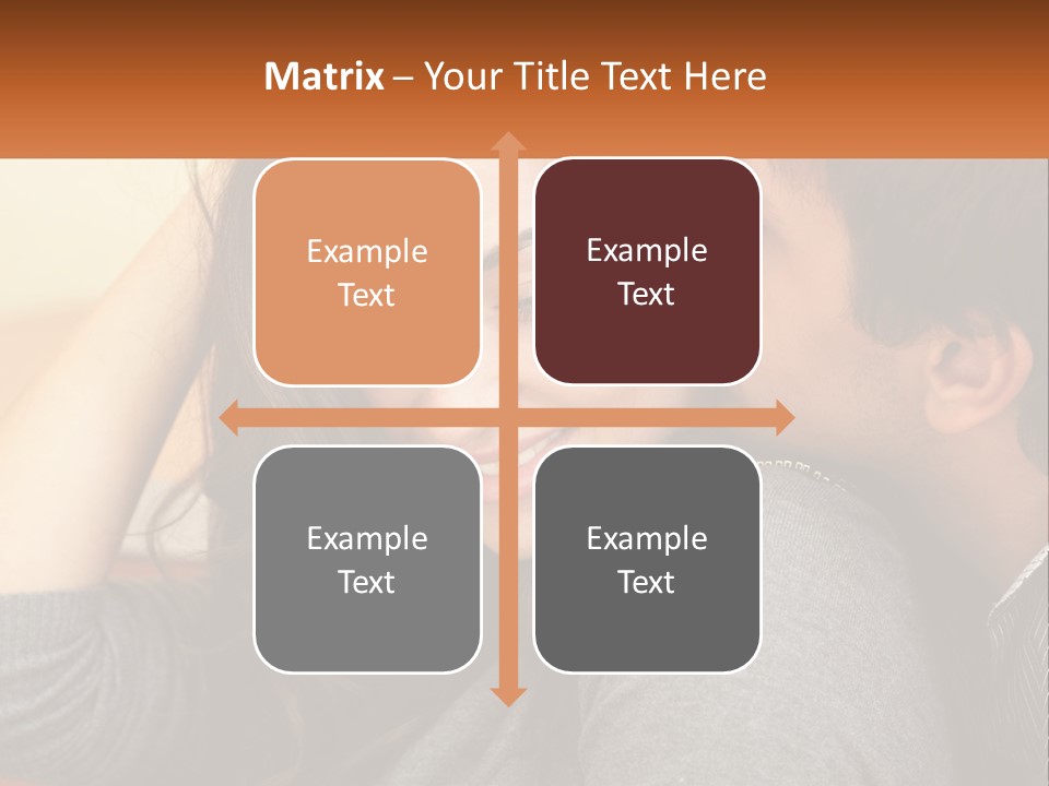 A Man Kissing A Woman On The Cheek PowerPoint Template